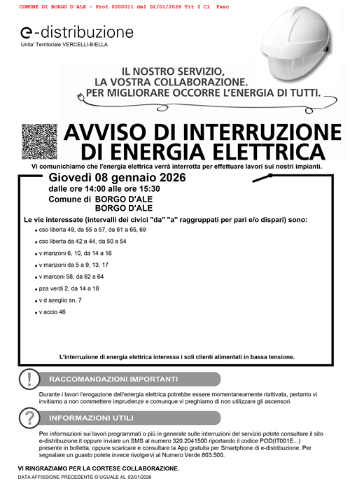 Interruzione Energia Elettrica