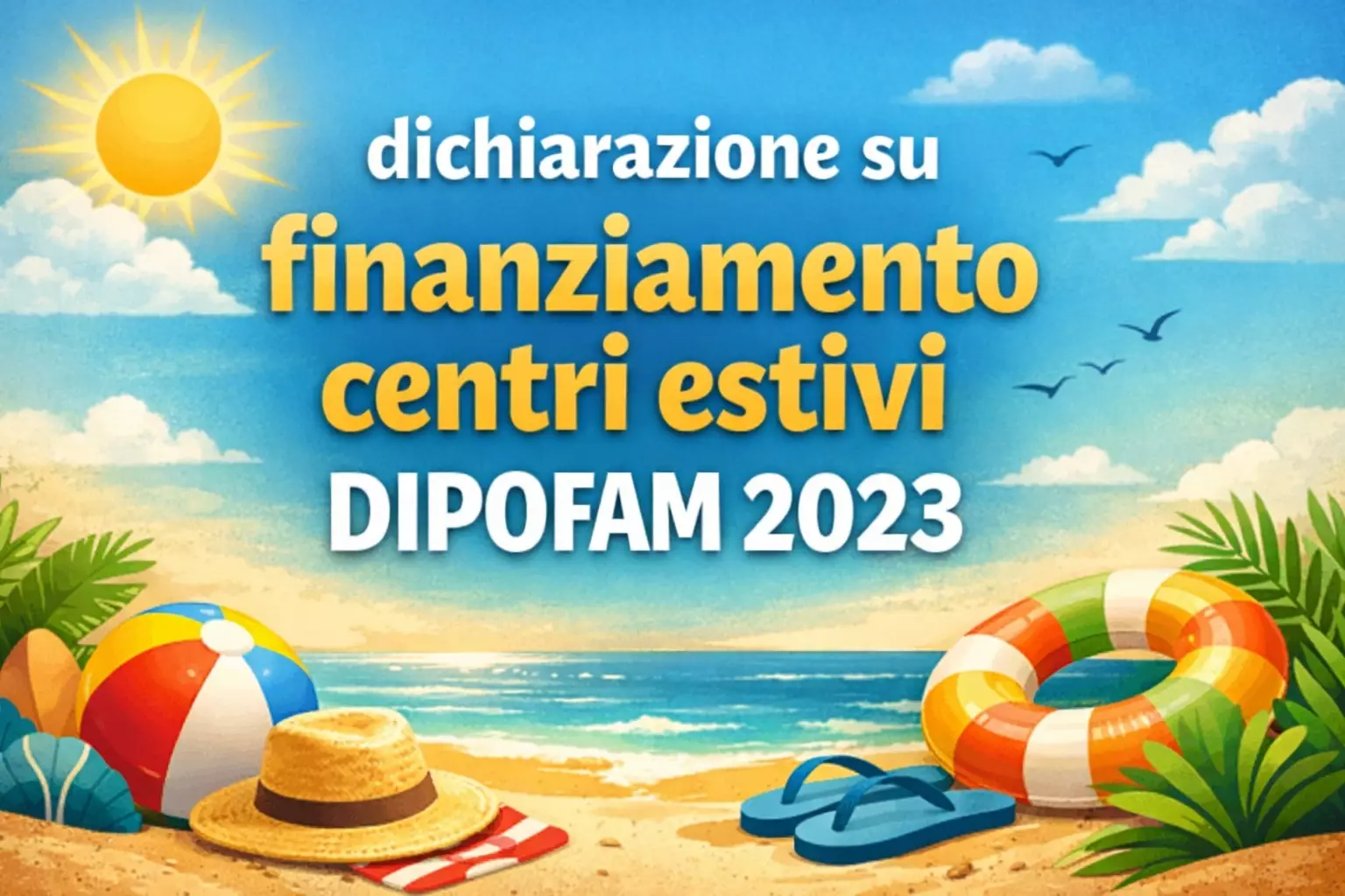 Finanziamento DIPOMAF per i centri estivi 2023